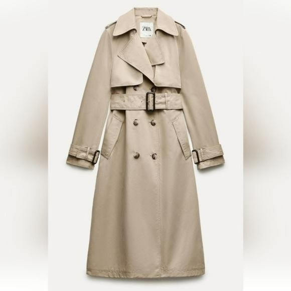 Zara | Jackets & Coats | Zara Zw Collection Belted Gabardine